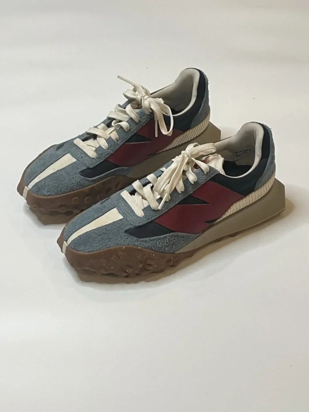 New Balance XC-72 Sample Sneakers Men's Approx Sz 10 Blue Burgundy Suede